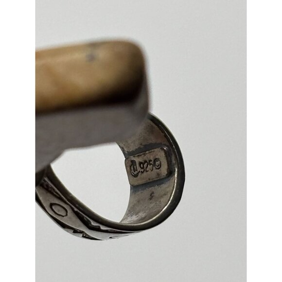 Carolyn Pollack Relios Sterling Silver & Jasper Bear Pendant - Picture 7 of 7